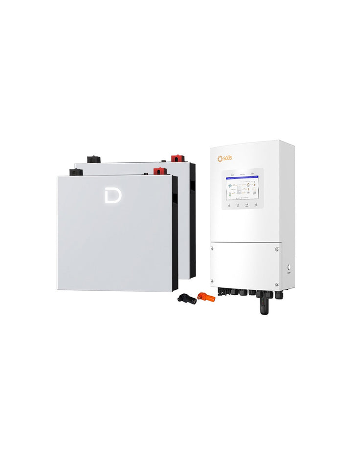 Einphasige Speichersystem Wechselrichter 5kW Solis LV Akku 10.24kWh Dyness DL5.0C PRO