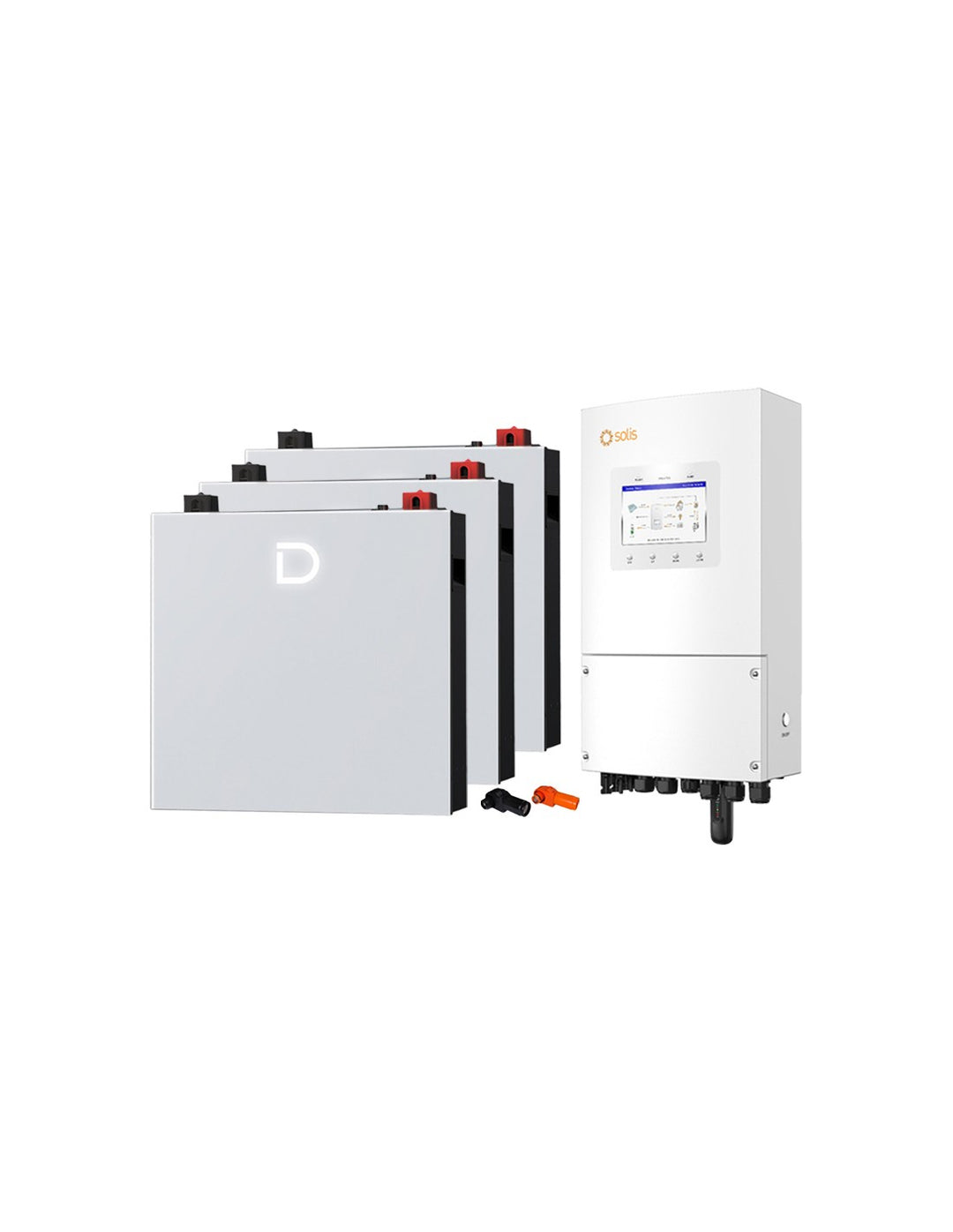 Einphasige Speichersystem Wechselrichter 6kW Solis LV Akku 15.36kWh Dyness DL5.0C PRO