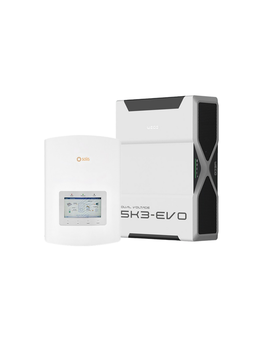 Einphasige Speichersystem Wechselrichter Solis 6kW Lithium 5.22kWh Weco 5k3 EVO