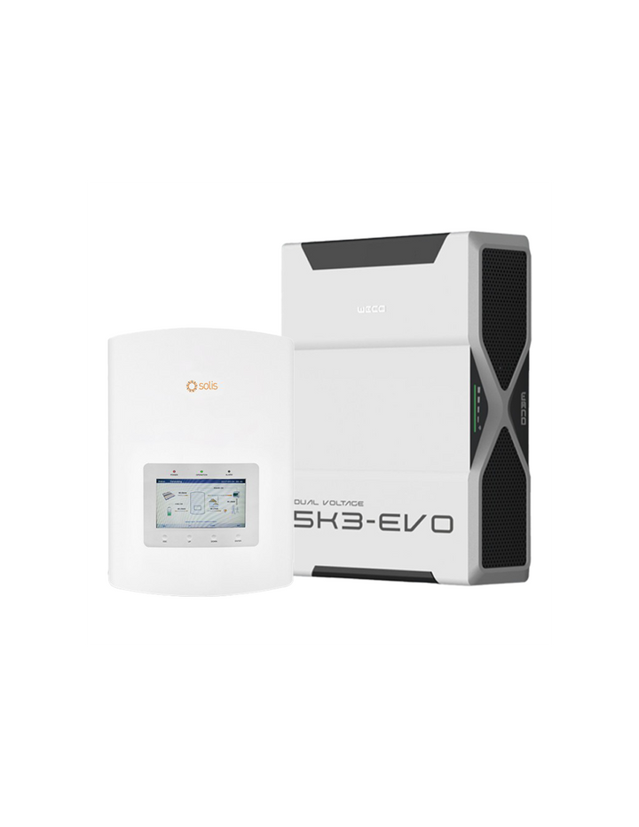 Einphasige Speichersystem Wechselrichter Solis 6kW Lithium 5.22kWh Weco 5k3 EVO