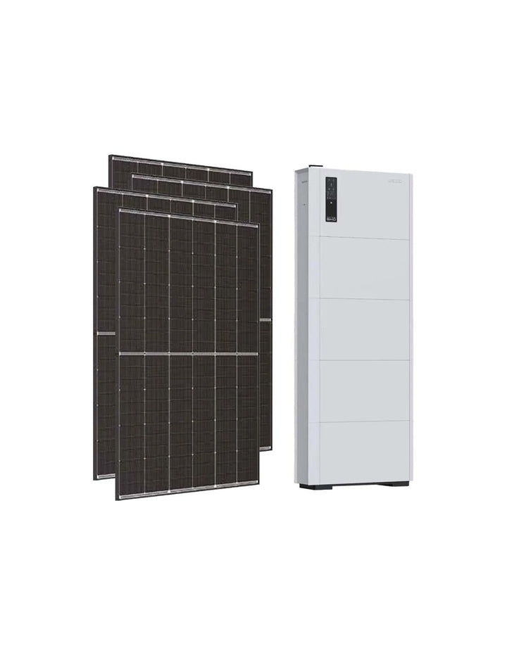Einphasiges Photovoltaik-Kit 6370W inverter Weco SMART EU 6kW Lithium 10.24kWh Weco