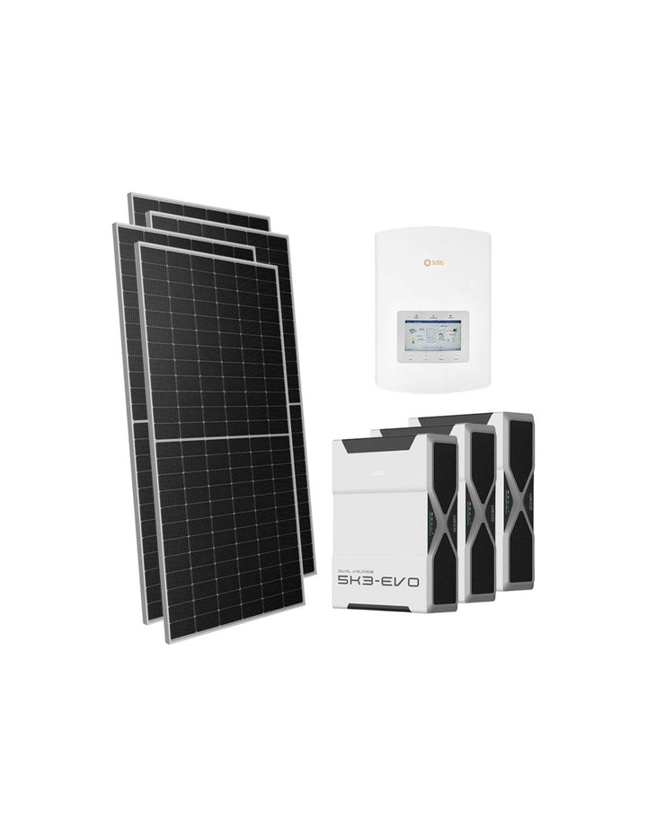 Einphasiges Photovoltaik-Kit 6545W Wechselrichter Solis 6kW Lithium 15.3kWh Weco EVO 5k3