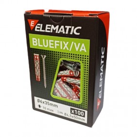 Itw Spit Elematic Bluefix/va Dübel 6x35 mm 100 Stück Befestigungsdübel