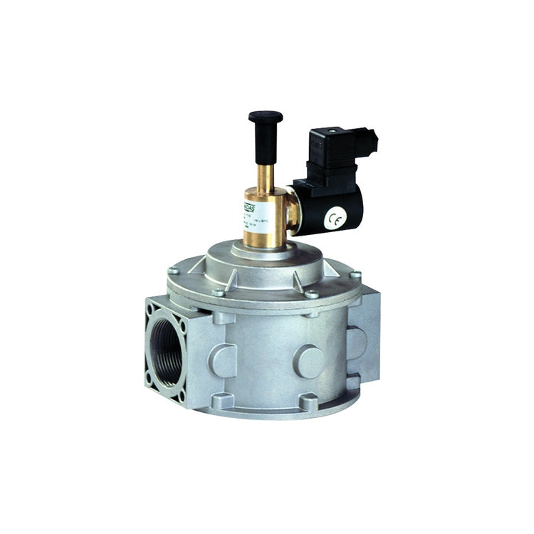 Tecnogas Elektromagnetventil Ø 1” FF, für Gas, aus Aluminium mit manueller Rückstellung NA 50333