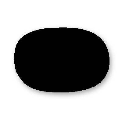 Lindab AIRYFP 160 RAL 9005 ELLI – Frontplatte, oval, 210 x 315 mm