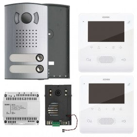 Vimar Elvox 2-Draht Videosprechanlage mit 4,3 Freisprecheinrichtung Tab 7558/E2 Elvox Tab 7558/E2