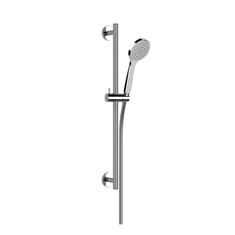 Gessi Duschstange mit verstellbarem Duschkopf, kalkabweisender Monostrahl und 150 cm Schlauch, verchromt EMPORIO SHOWER 47304#031