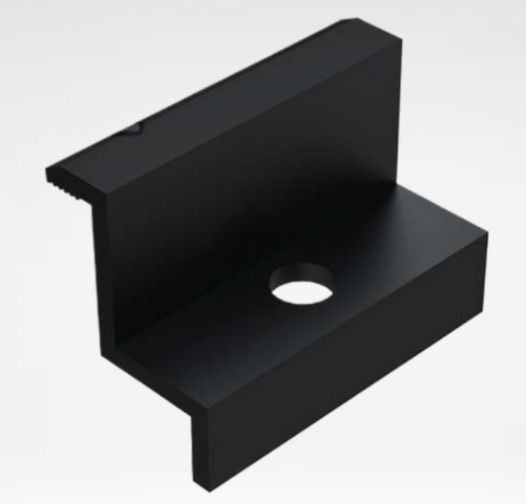Z-ECO End Clamp black H=30mm L:50mm (ZE-4-2-1004-30B)