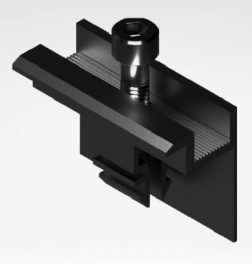 Z-ECO End clamp H=30mm L: 50mm black system CLICK black (ZE-4-2-1004-30BK)
