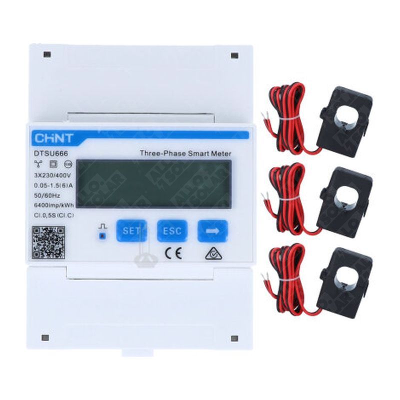Solarics Smart Meter Dreiphasig Set + 3 Stromwandler - Für ME-