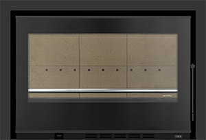 Solzaima PA2021P006 – Belüftete Einsätze – Glashalter (Brennholz) Juno Eco 80