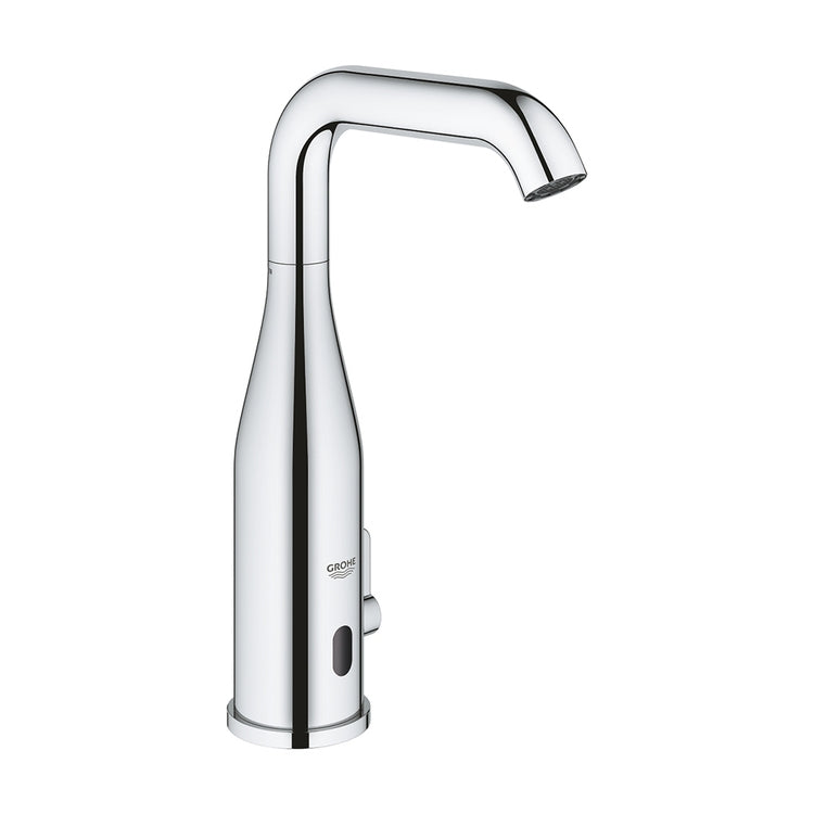 Grohe Elektronischer Einhebelmischer H. 25 cm, für Waschbecken, mit Infrarotsteuerung und Durchflussbegrenzer, mit externer Wärmetauscher, Chromoberfläche ESSENCE E 36445000