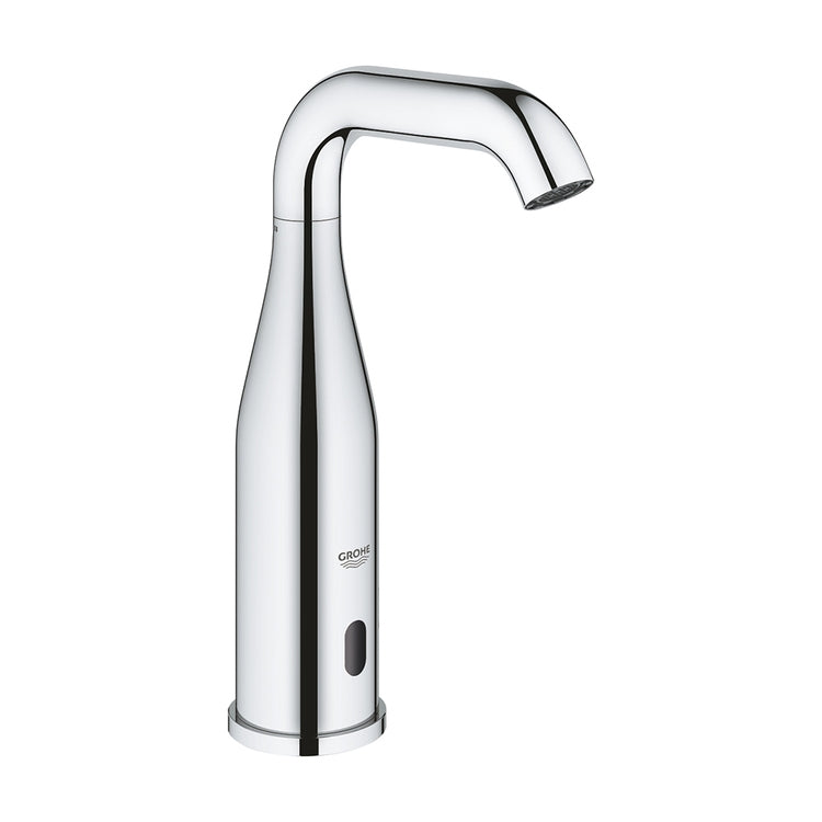 Grohe Elektronischer Wasserhahn H. 22 cm, für Waschbecken, ohne Ablauf, mit Infrarotsteuerung, Chromfinish ESSENCE E 36446000