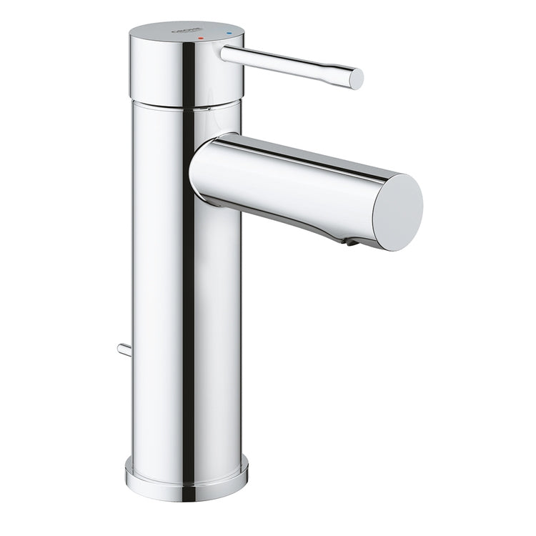 Grohe Einhebelmischer H. 17 cm, für Waschbecken, mit Ablauf, Chromoberfläche ESSENCE 24175001