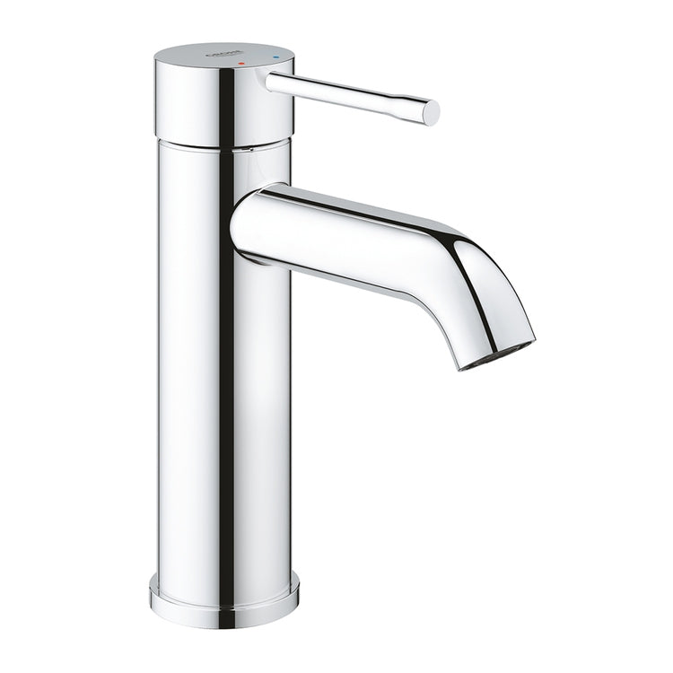 Grohe Einhebelmischer H. 17 cm, für Waschbecken, ohne Ablauf, mit Wassersparfunktion, Chrom-Finish ESSENCE 24172001