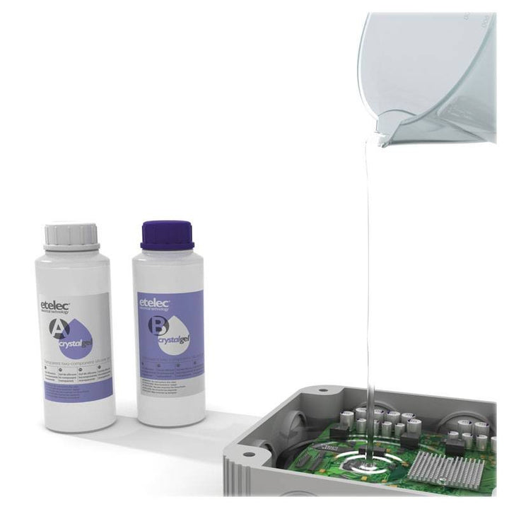 Etelec MP2200 Zweikomponenten-Gelflasche für Kabel 2 Liter Zubehör