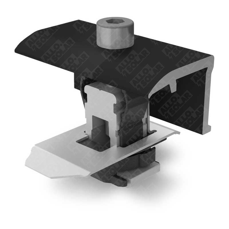 K2 Systems Endklemme Schwarz - K2 Clamp EC Black – 25–40MM