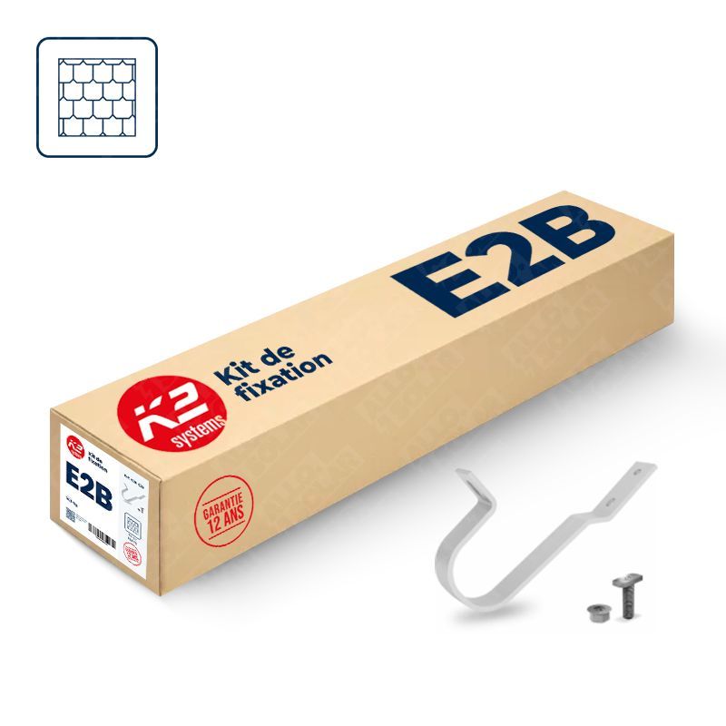 K2 Systems Erweiterung 2 Solarmodule - Hochformat - Flachziegel - 