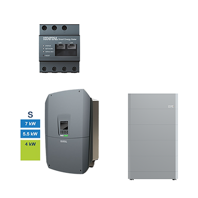 ZYC ENERGY + KOSTAL HV-System, 4,0-7,0 kW, 12,8 kWh nutzbar, 3-phasig, ZYC SIMPO HV 12.8 + PLENTICORE S G3