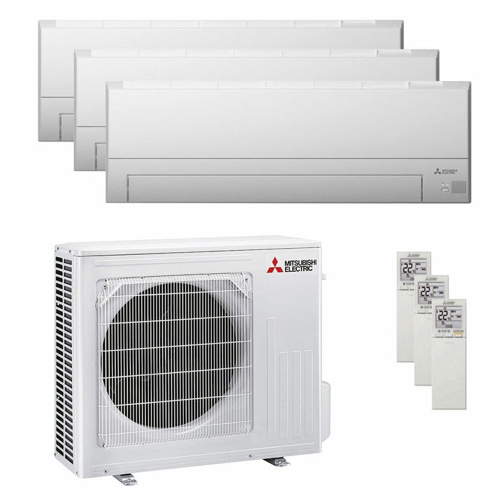 Mitsubishi Electric Serie Bt 9000+9000+9000 BTU – Multisplit-Klimagerät (3 Innengeräte), 5,4/7 kW, R32, A++/A, WLAN