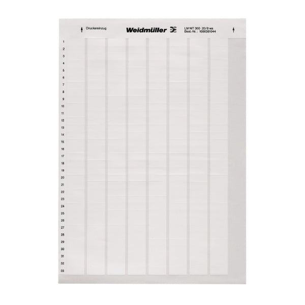 WEIDMÜLLER Gerätemarkierung LM MT300 20/8 WS -Art. 1686381044