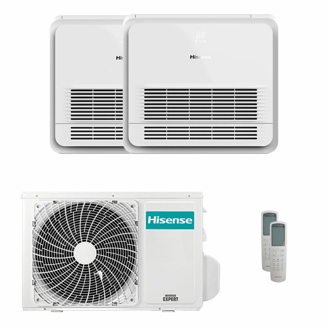 Hisense Standgerät AKT 12000+12000 BTU – Multisplit-Klimagerät (2x), 5/5,5 kW, R32, A++/A++