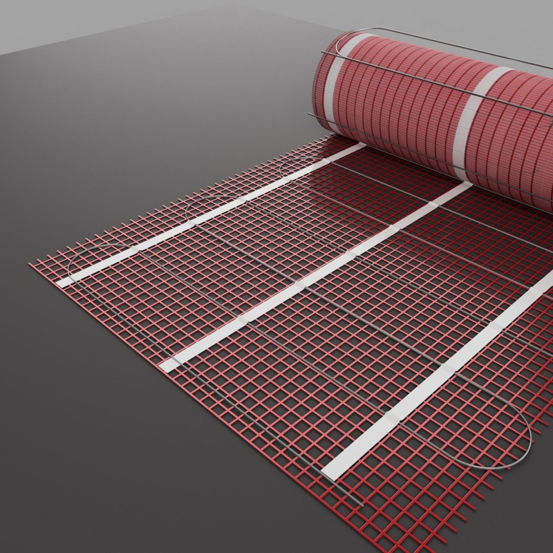 Solarics Warmup F85WM3 – Selbstklebende elektrische Fußbodenheizdecke F85WM (3,0 m²)