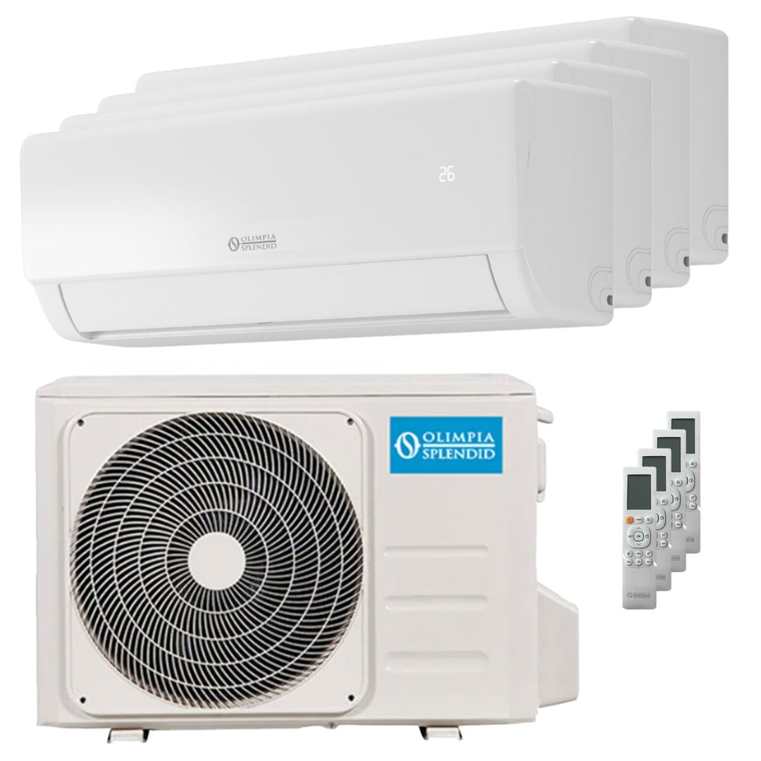 Olimpia Splendid Nexya S5 E Inverter 9000+9000+9000+12000 BTU – Multisplit-Klimagerät (4 Innengeräte), 8,1/8,21 kW, R32, A++/A+, WLAN