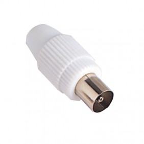 Master MST 00592 Koaxial-Dreifach-Stecker 2 Ausgänge F weiß Zubehör