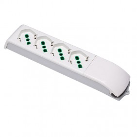 Fanton 410130 Mehrfachsteckdose 4 Schuko-Steckdosen ohne Kabel Zubehör