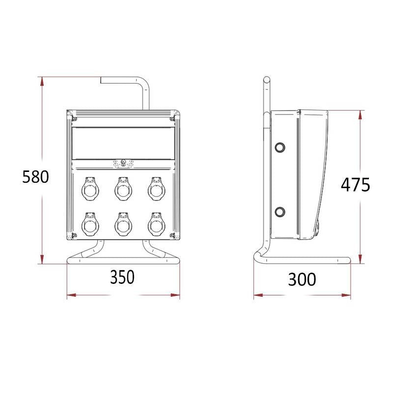 Fanton FME 74396 Industrie-Steckdosenleiste Zubehör 18 kW