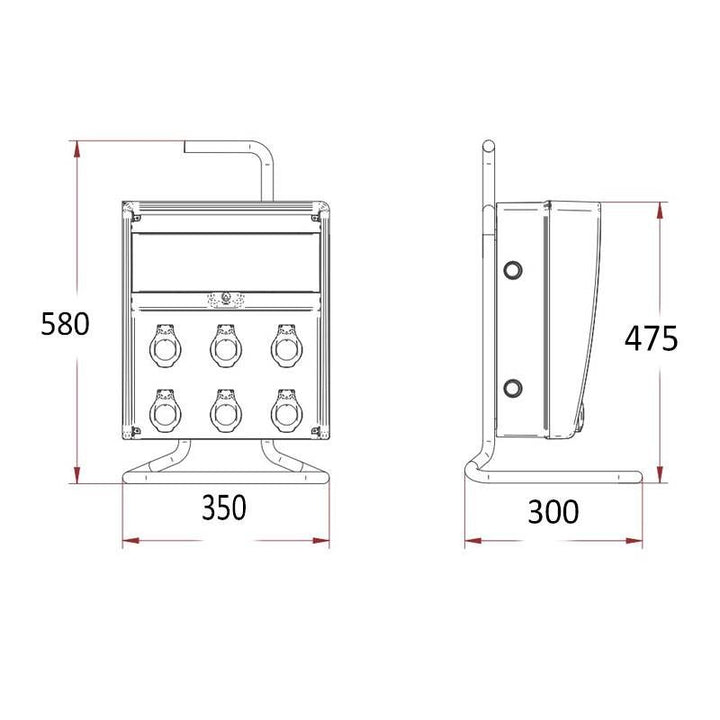 Fanton FME 74396 Industrie-Steckdosenleiste Zubehör 18 kW