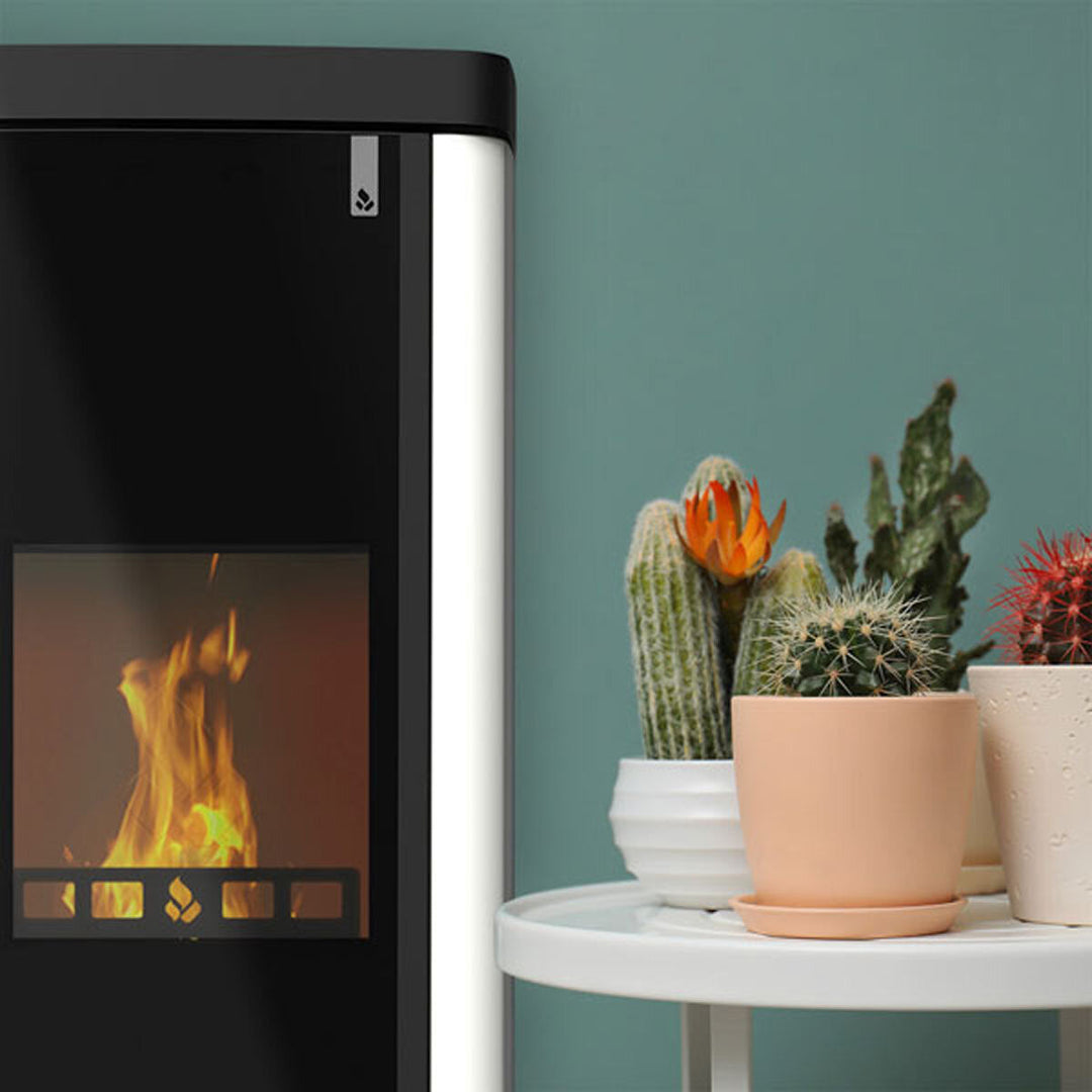 Girolami Soft 26 bianca – Holzofen (wasserführend), 24 kW, Weiß
