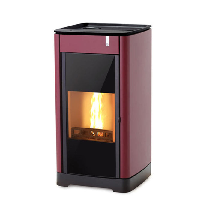 Girolami Furni 14 bordeaux – Holzofen (wasserführend), 15 kW, Bordeaux