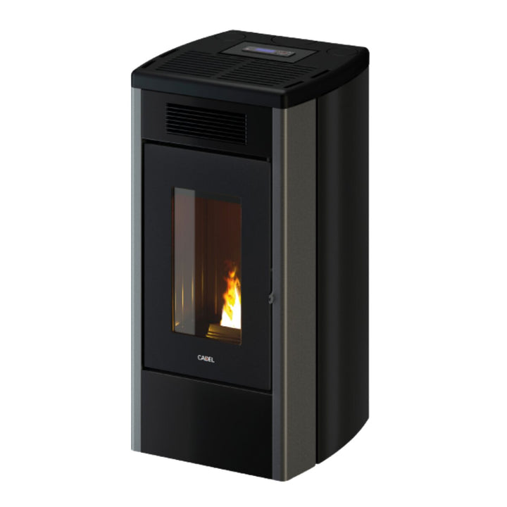 Cadel Atena Plus 12 luftgeführt, kanalisierbar – Pelletofen, 12 kW, WLAN, Titan