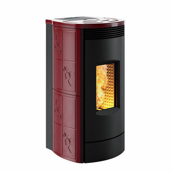 Caminetti Montegrappa Alpina M MW24 – Pelletofen (wasserführend), 19,7 kW, Bordeaux