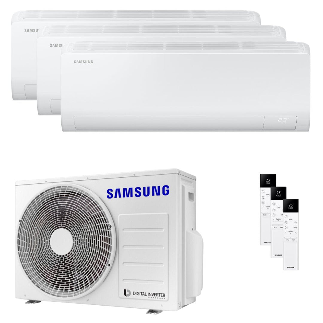 Samsung Cebu S2 7000+9000+9000 BTU – Multisplit-Klimagerät (3 Innengeräte), 5,2/6 kW, R32, A++/A+, WLAN