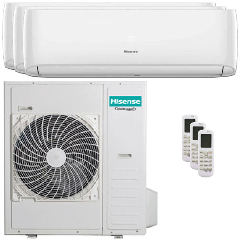 Hisense Hi-Comfort Test-Split-Klimaanlage 9000+9000+24000 BTU Inverter-WLAN