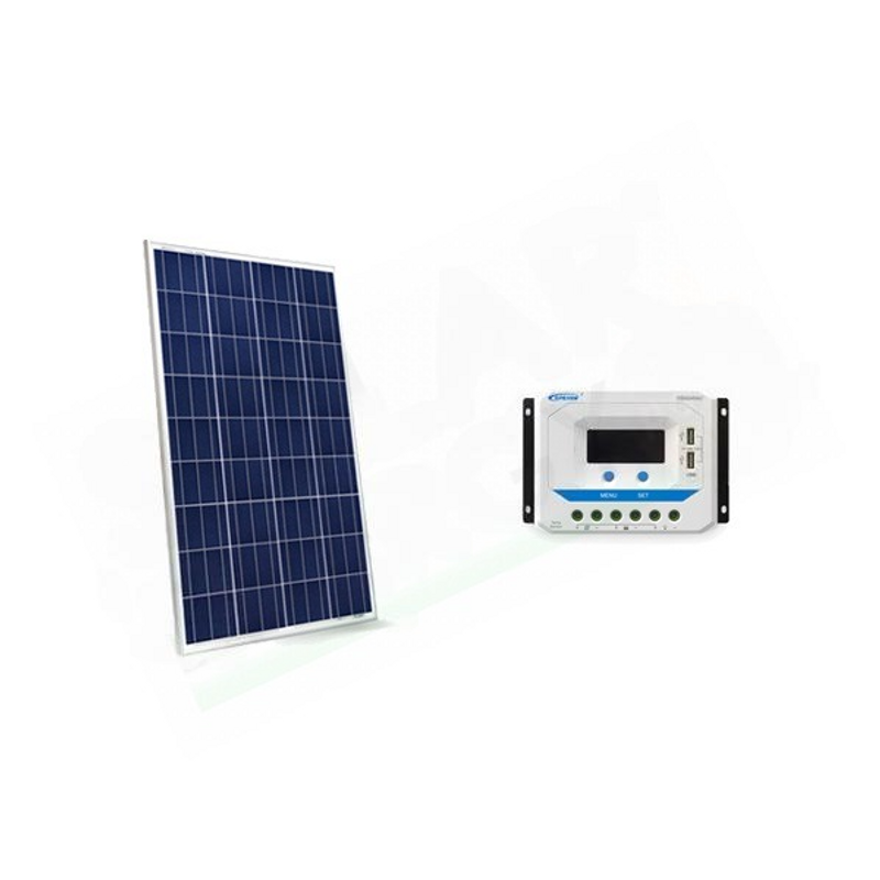 Solar-Kit GRUNDLEGENDES SOLAR-KIT 10W 12V – 10W PHOTOVOLTAIKMODUL UND 10A PWM-REGLER MIT STECKDOSE