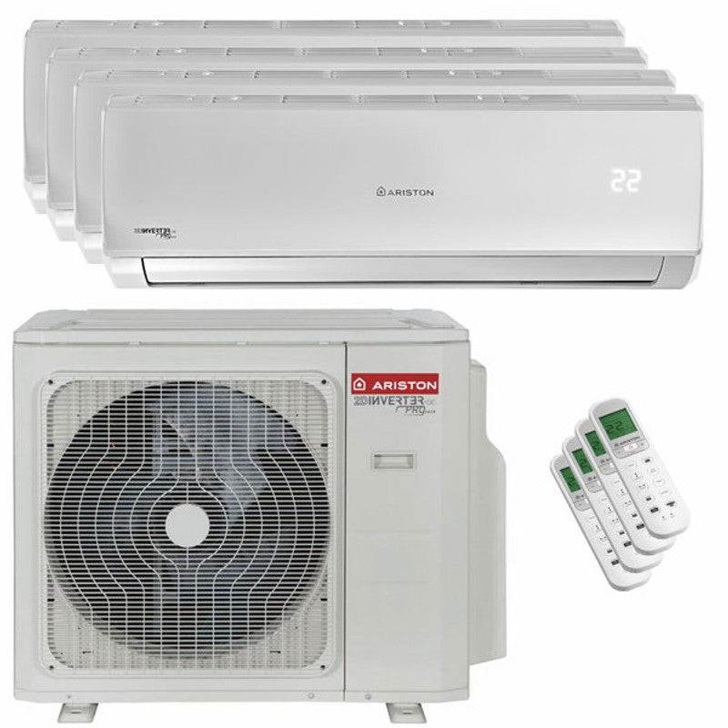 Ariston ALYS R32 Split-Quad-Klimaanlage 12000+12000+12000+12000 BTU umgekehrt