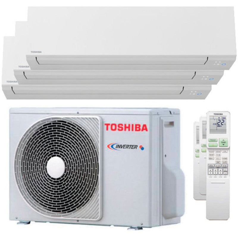Toshiba SHORAI Edge Test-Split-Klimaanlage 7000+7000+16000 BTU Inverter A++