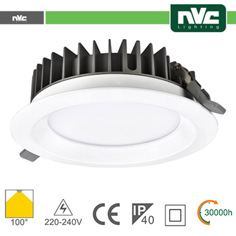 Einbauleuchte LED-Downlight IP40 15W 5700K 1275LM 100º LOCH: 125mm
