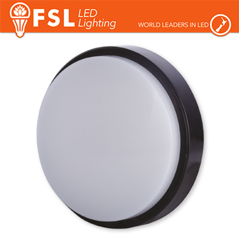 Deckenleuchte RUNDE SCHWARZE LED-Deckenleuchte 15W 4000K Ø180*55 IP54