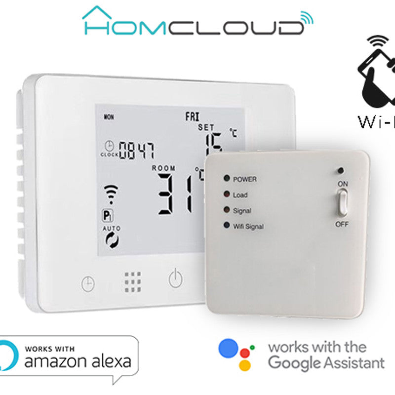 Cronotermostato Homcloud Wi-Fi digitaler Chronothermostat mit RF-Empfänger