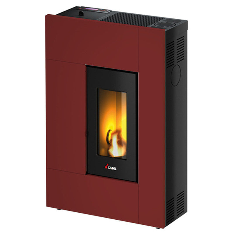 CADEL Spirit3 roter 5,2 kW Luftpelletofen mit WLAN