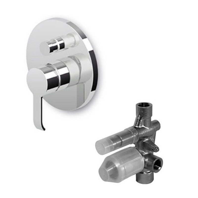 Set Zucchetti SUP Bad-Brausebatterie-Set + Einbaukörper R99684