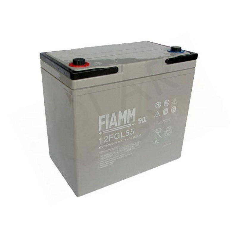 FIAMM 12FGL55 – HERMETISCHE SOLARBATTERIE VRLA AGM 12V 55AH