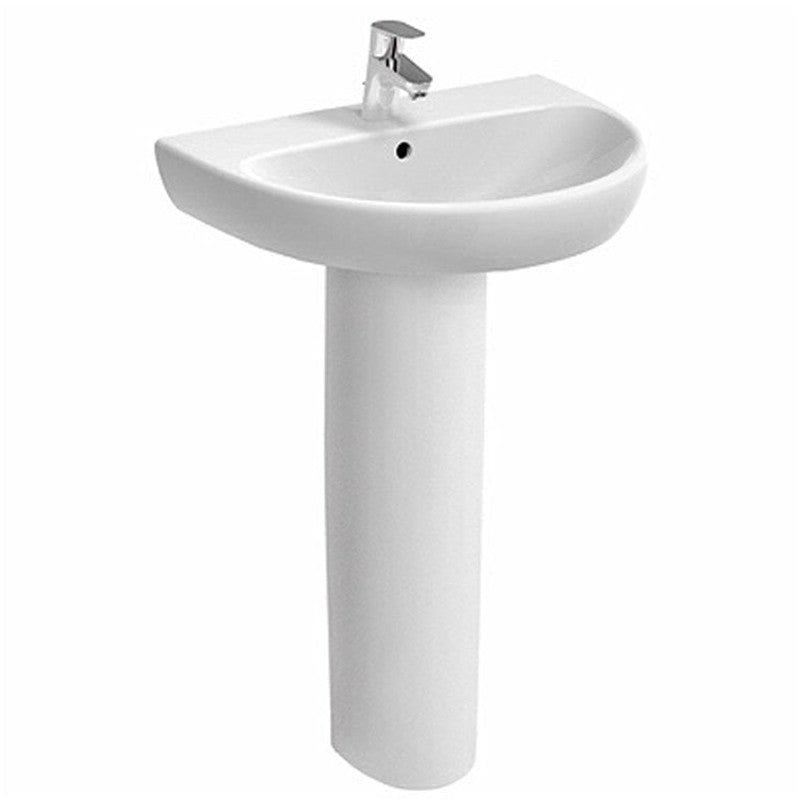 Colonna Pozzi-Ginori Selnova Pro glänzend weiße Waschbeckensäule