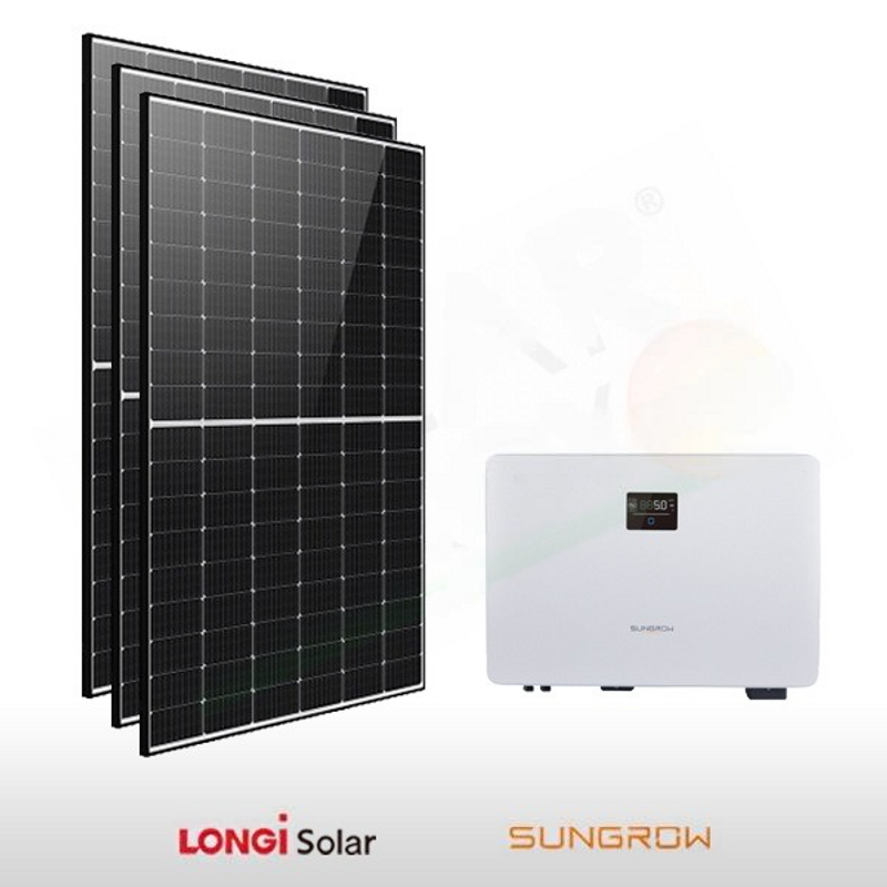 Longi Solar PHOTOVOLTAIK-KIT 5 KW LONGI SOLAR – SUNGROW FÜR DIE LAGERUNG VORBEREITET
