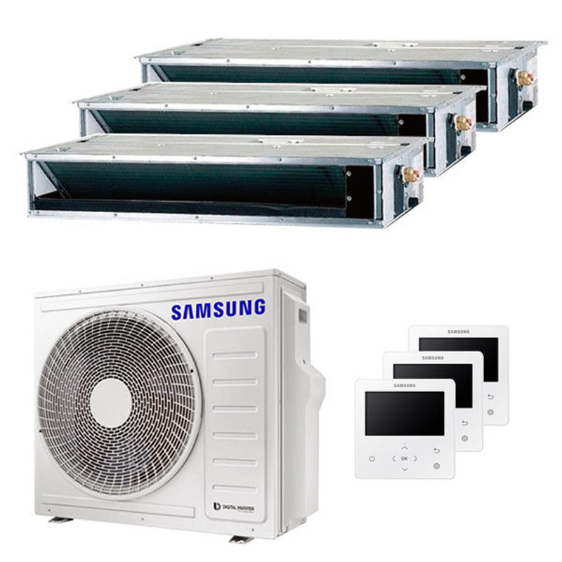 Samsung kanalisierbare Test-Split-Klimaanlage mit 12000+12000+12000 BTU-Wechselrichter